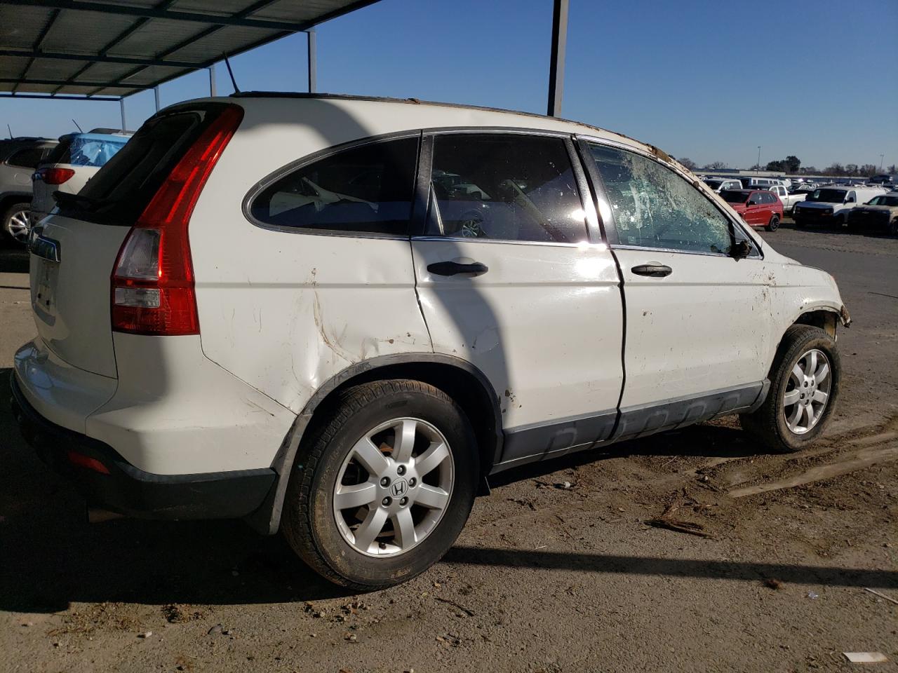 2007 HONDA CRV WHITE - Image 3