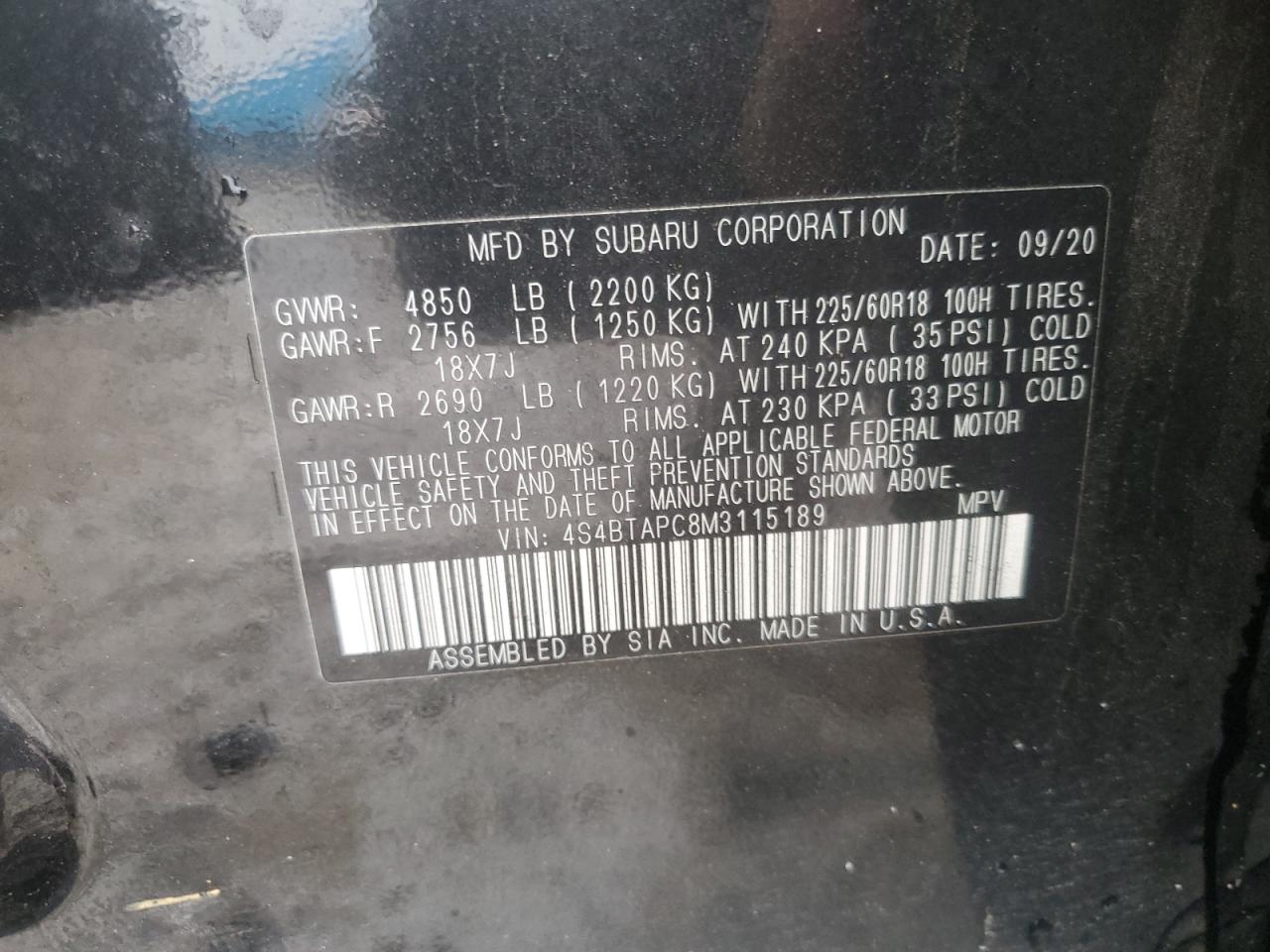 2021 Subaru Outback - Image 14