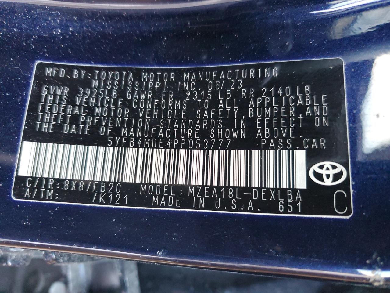 2023 TOYOTA COROLLA - Image 13