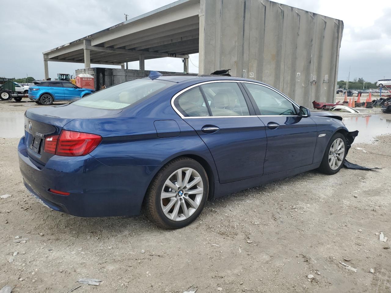 2013 BMW 5 SERIES BLUE - Image 3