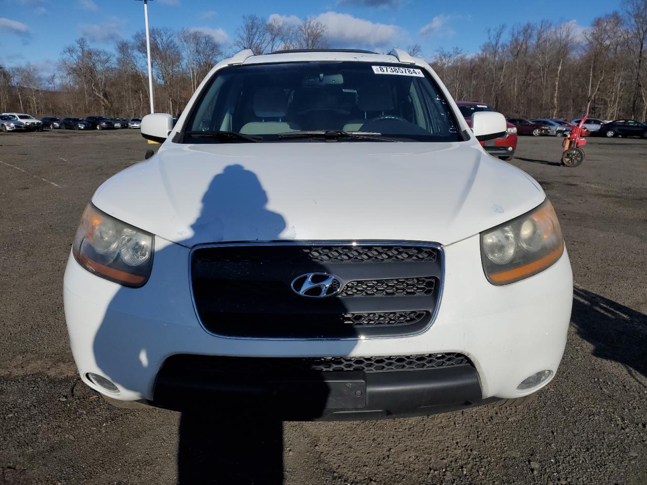 2009 HYUNDAI SANTA FE WHITE - Image 5