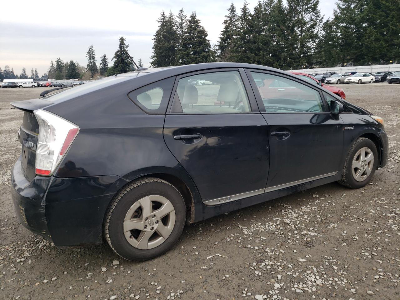 2011 TOYOTA PRIUS BLACK - Image 3