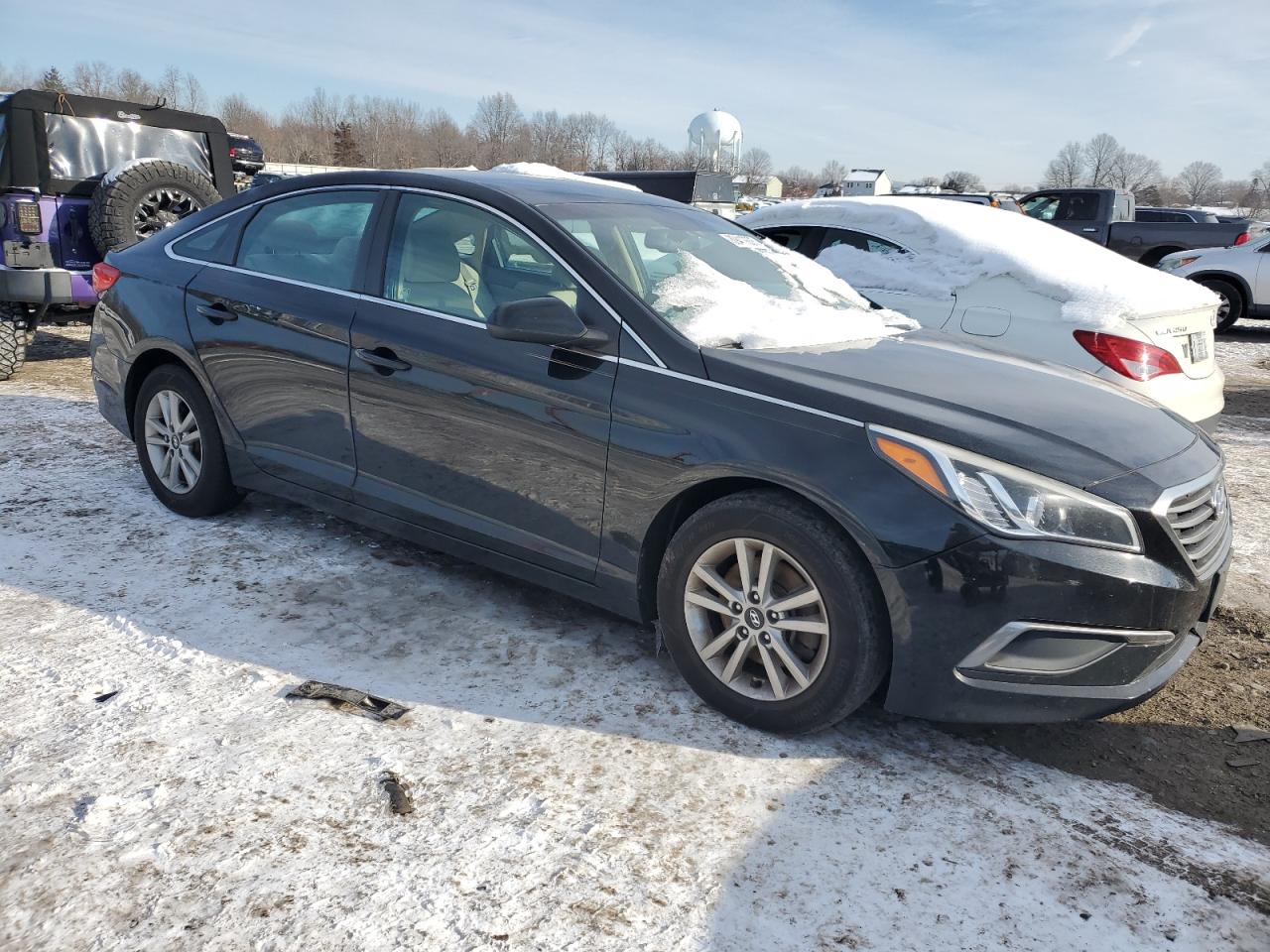 2016 HYUNDAI SONATA BLACK - Image 4