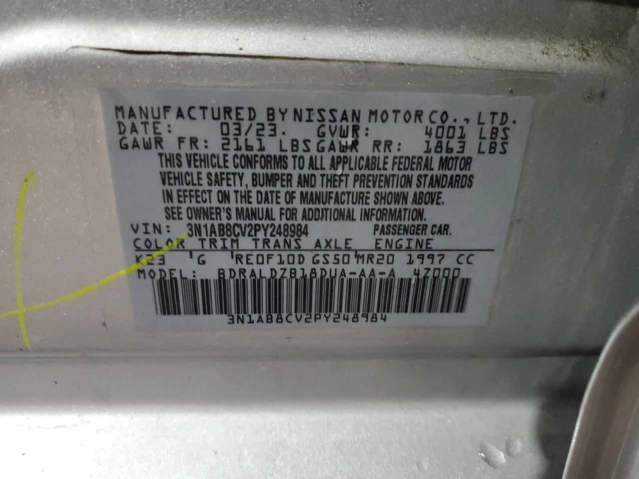 2023 NISSAN SENTRA - Image 12