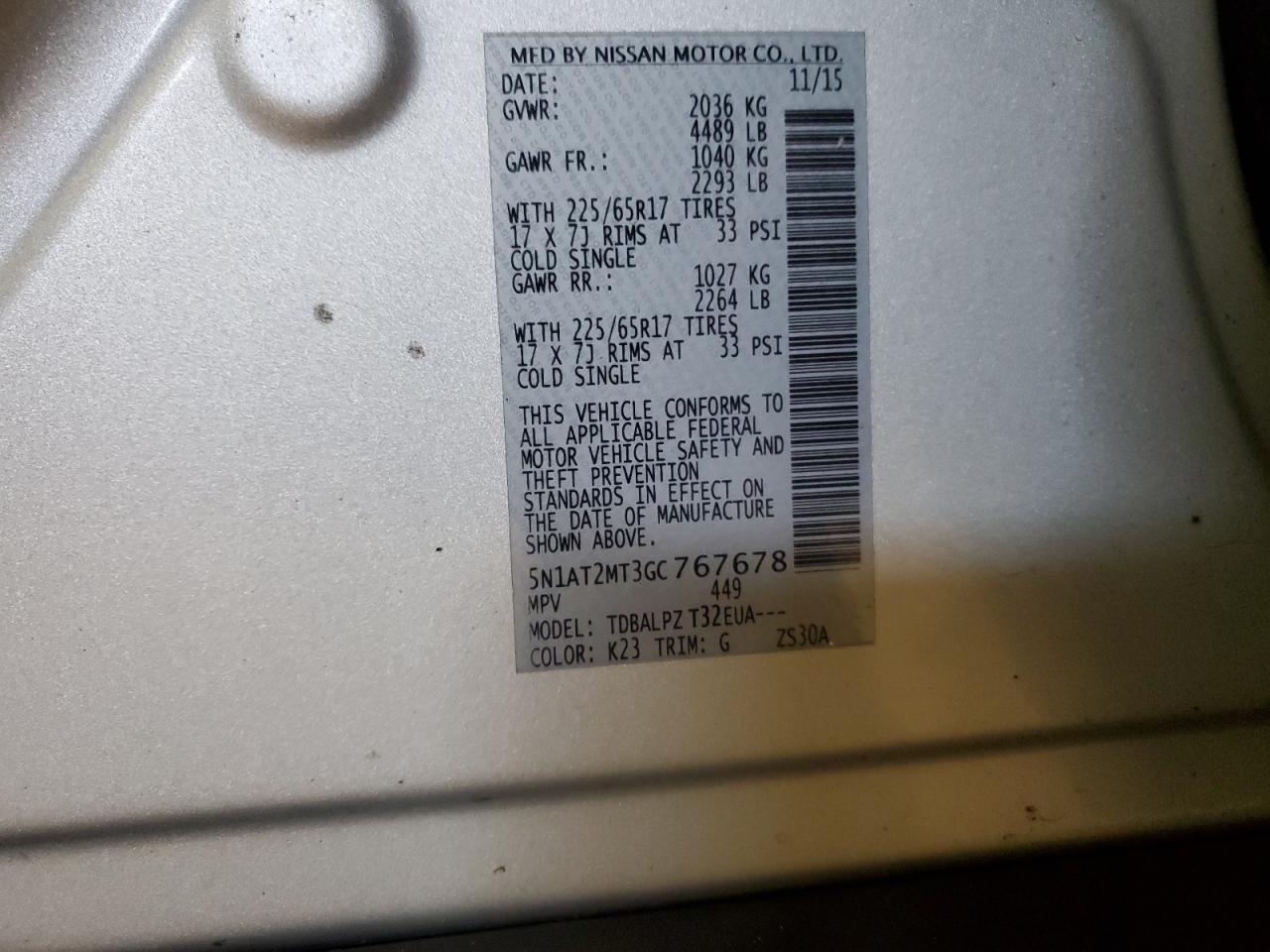 2016 Nissan Rogue - Image 13