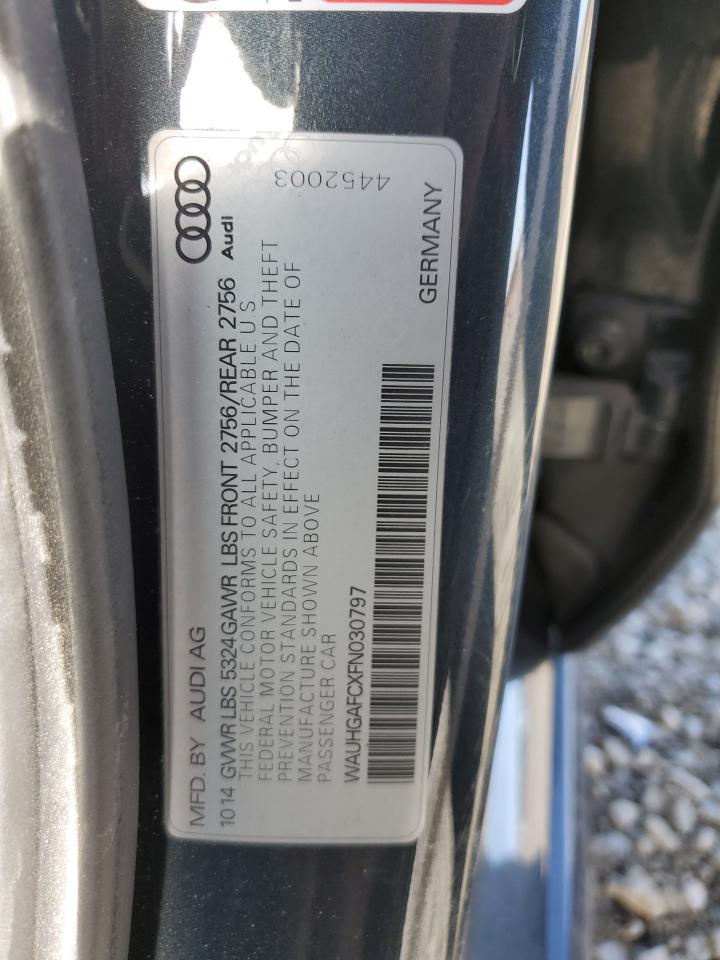 2015 AUDI A6 CHARCOAL - Image 12