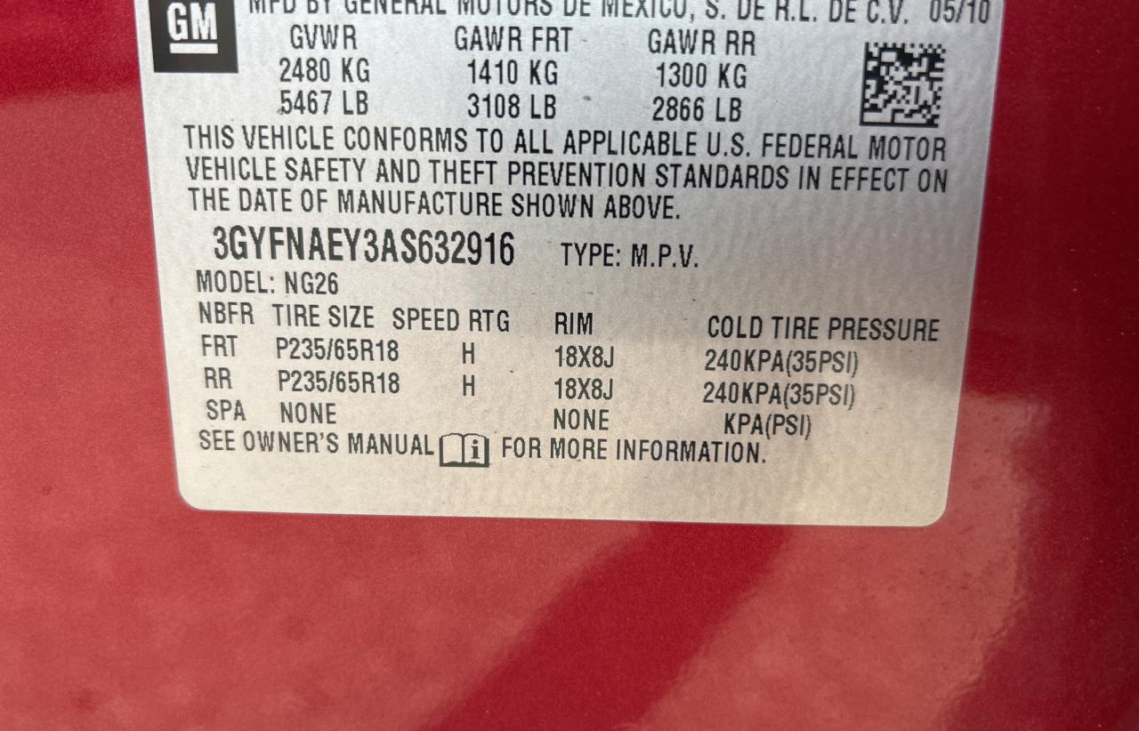 2010 CADILLAC SRX - Image 10
