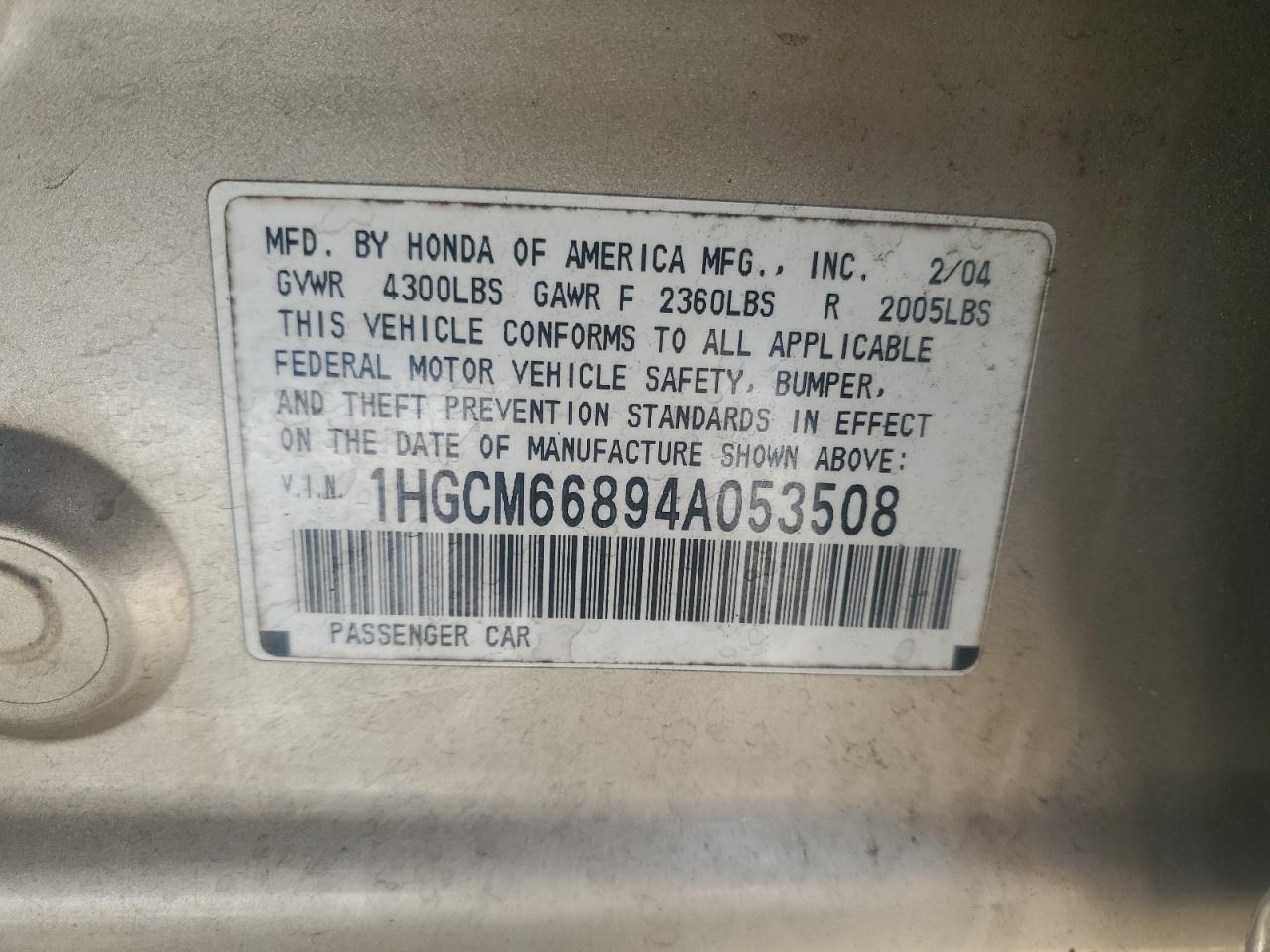 2004 Honda Accord - Image 12