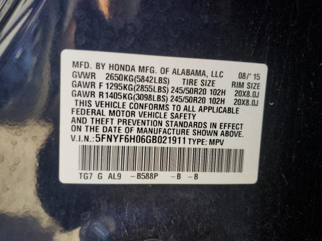 2016 Honda Pilot 2016 - Image 13