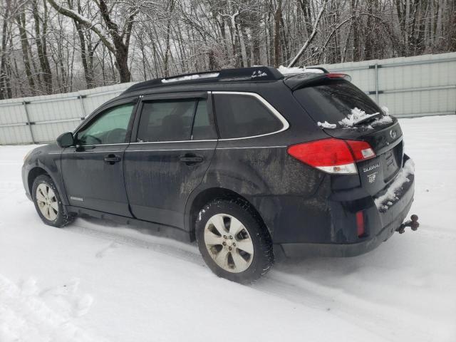2011 SUBARU OUTBACK BLACK - Image 2