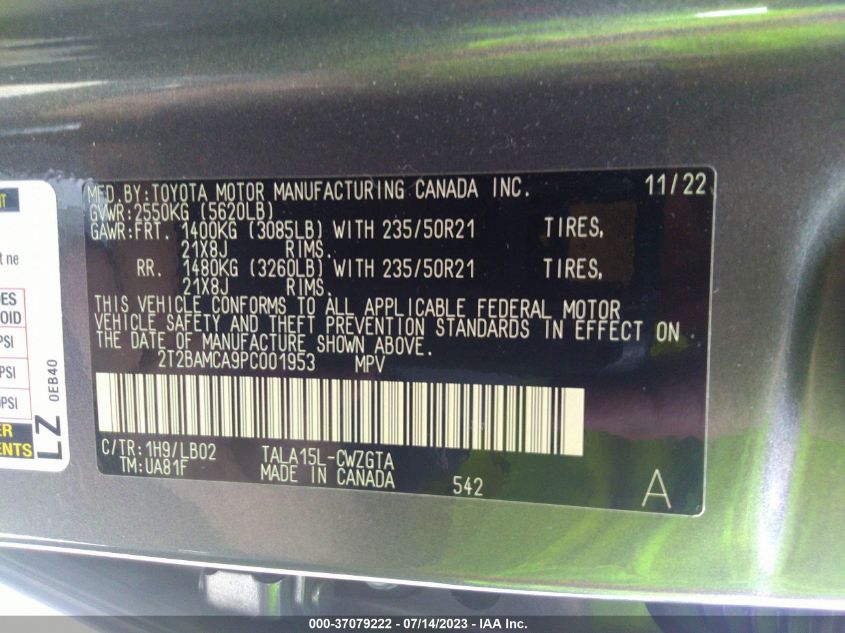 2023 Lexus RX350 Base - Image 9
