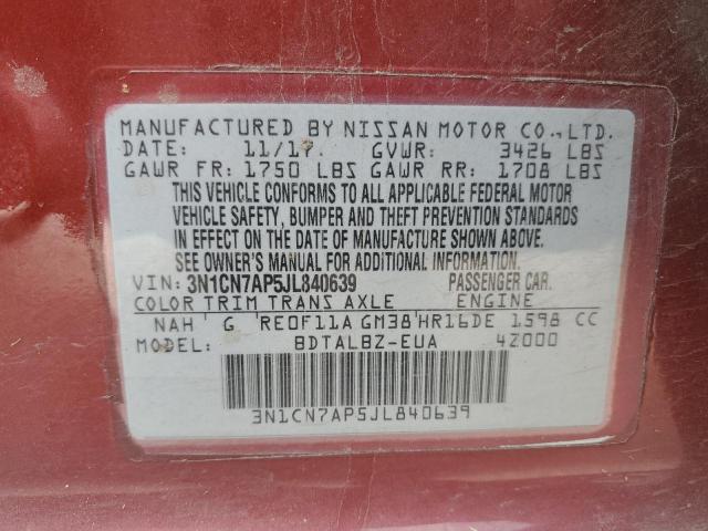 2018 Nissan VERSA 2018 - Image 12