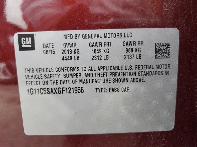 2016 Chevrolet MALIBU - Image 13