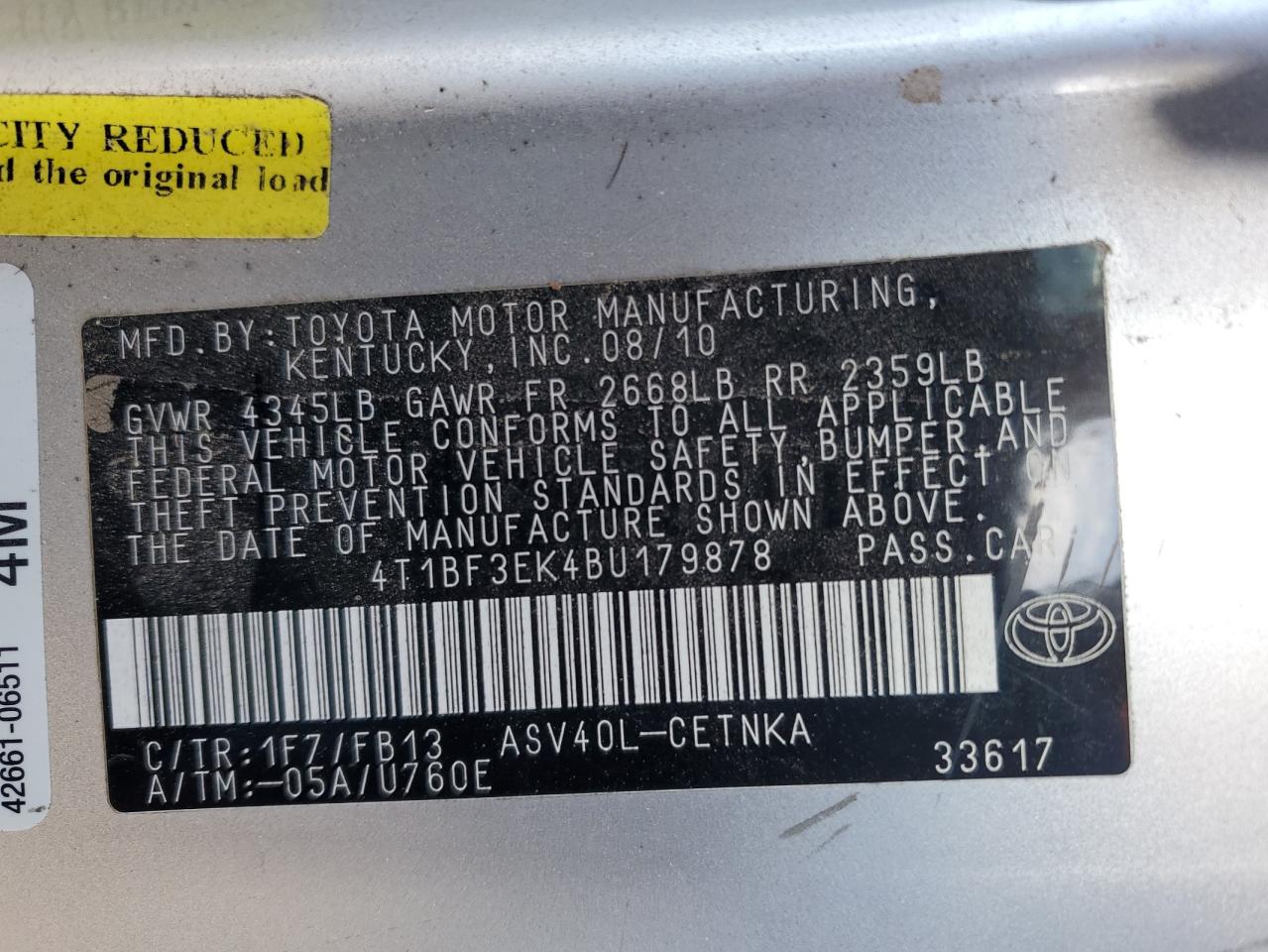 2011 Toyota Camry - Image 12