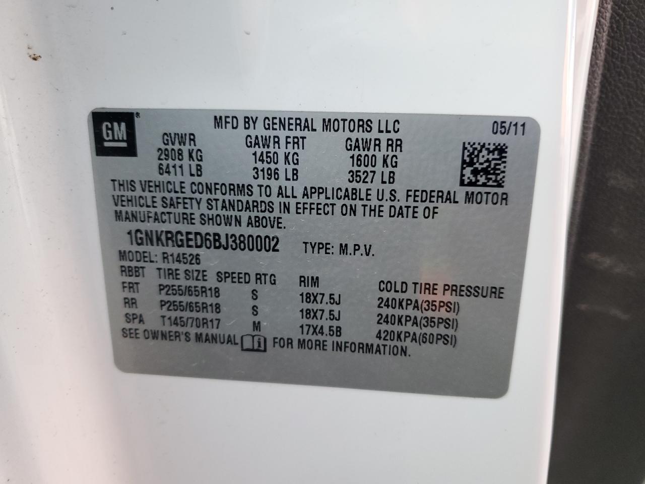 2011 CHEVROLET TRAVERSE - Image 13