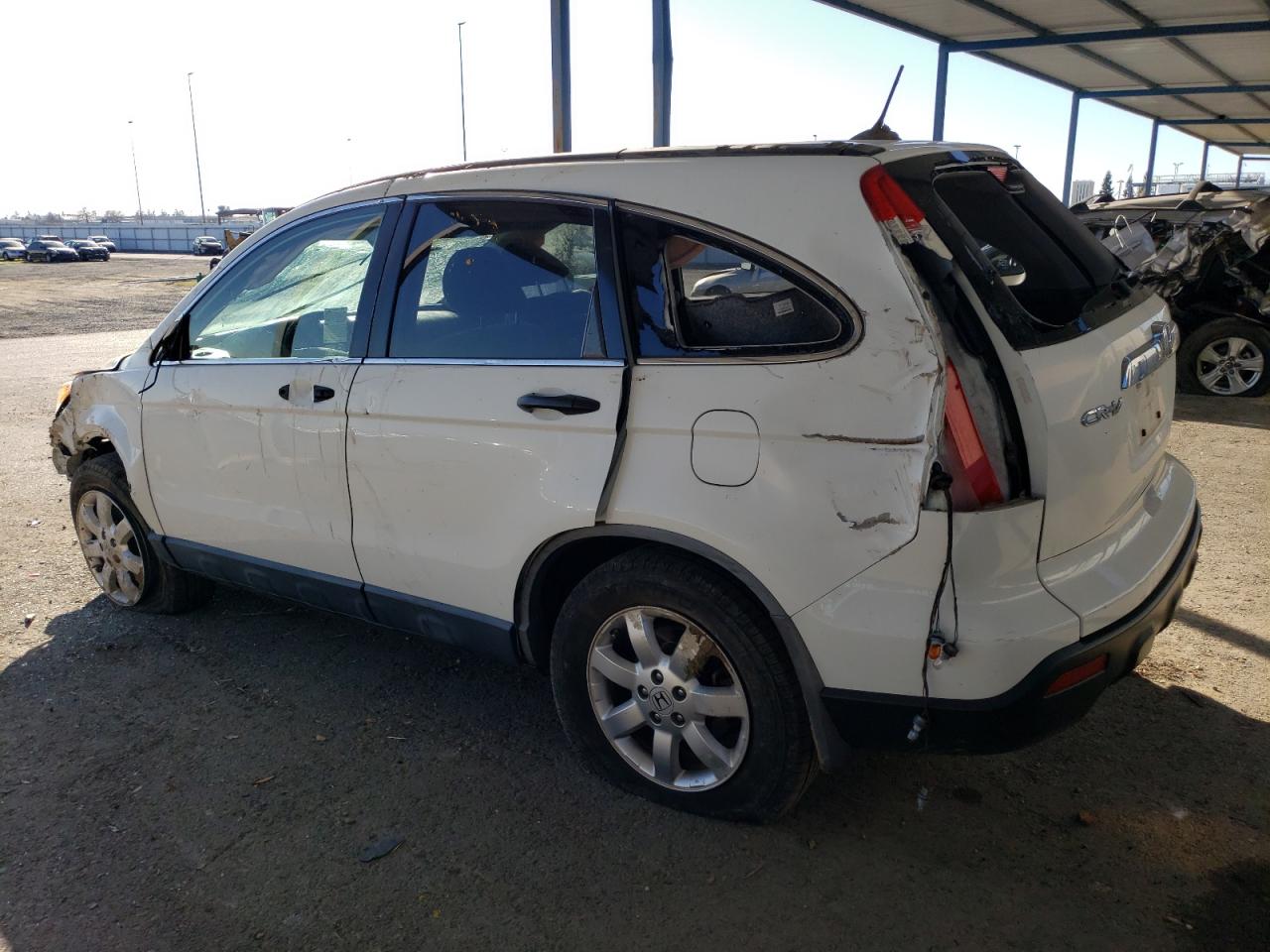 2007 HONDA CRV WHITE - Image 2