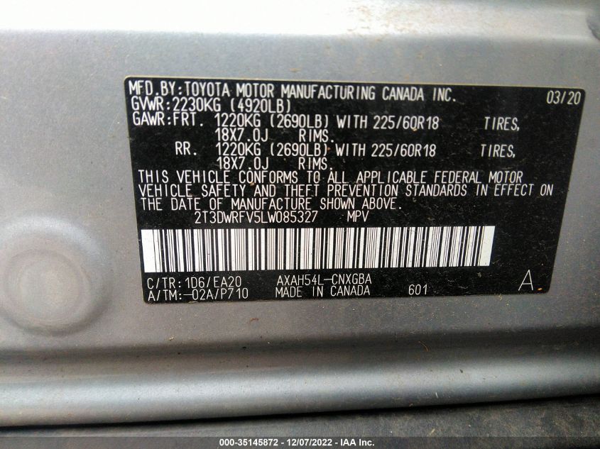 2020 Toyota RAV4 - Image 9