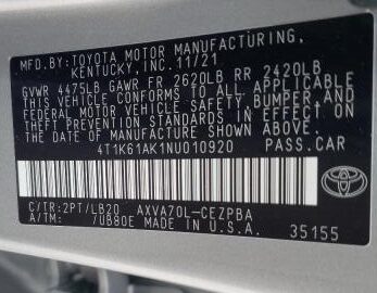 2022 Toyota Camry XSE - Image 9
