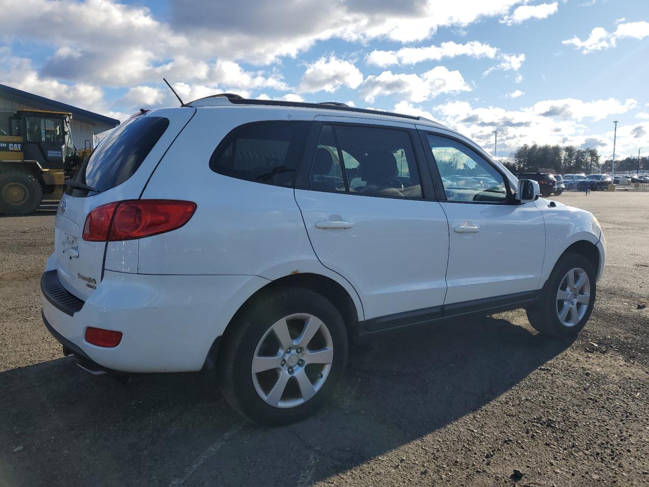 2009 HYUNDAI SANTA FE WHITE - Image 3