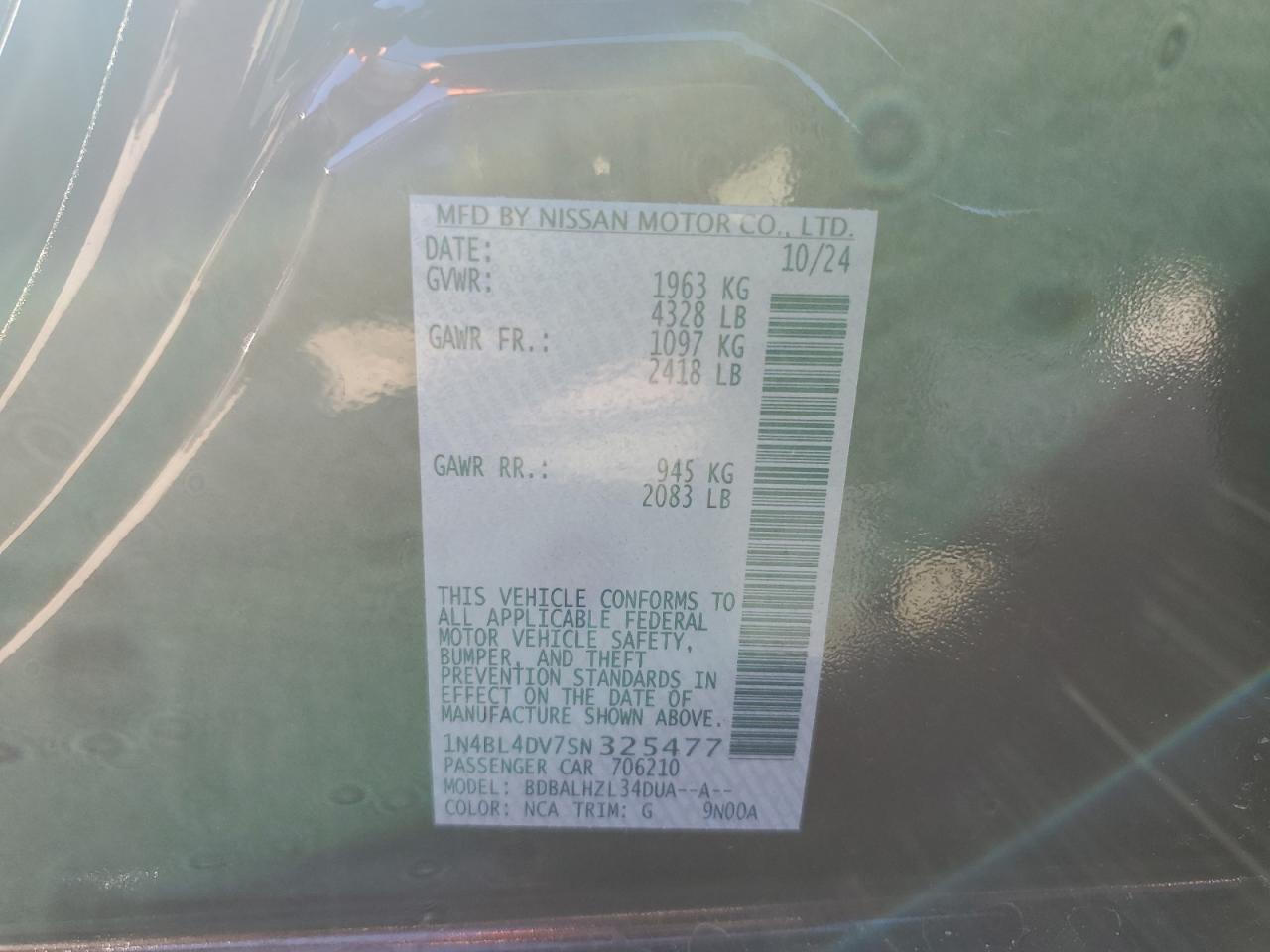 2025 NISSAN ALTIMA - Image 12