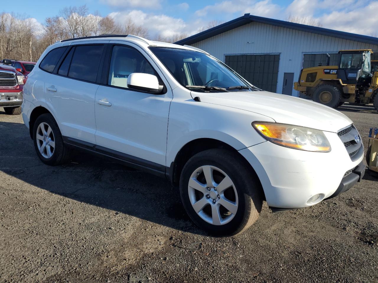 2009 HYUNDAI SANTA FE WHITE - Image 4