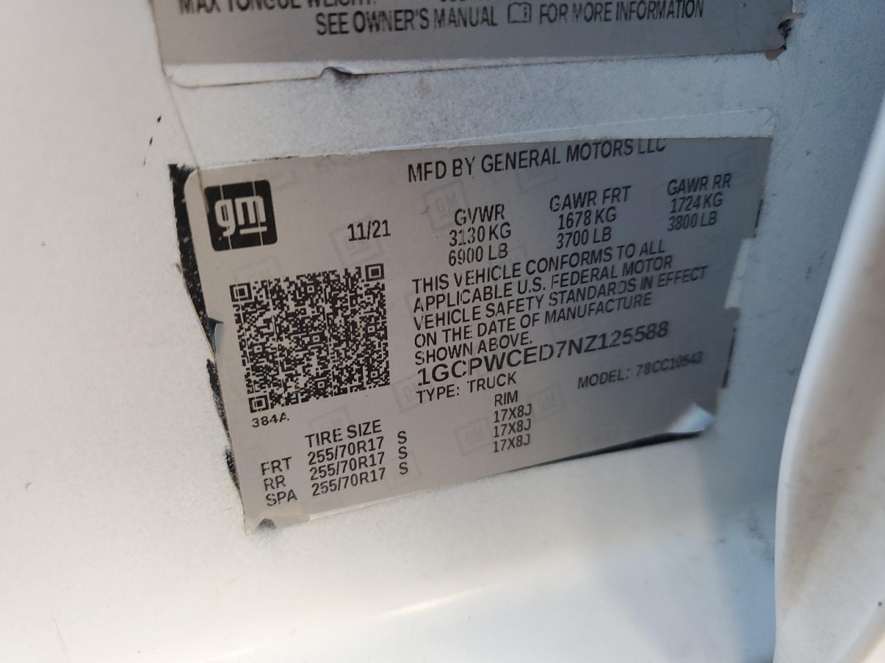 2022 CHEVROLET ALL Models WHITE - Image 12