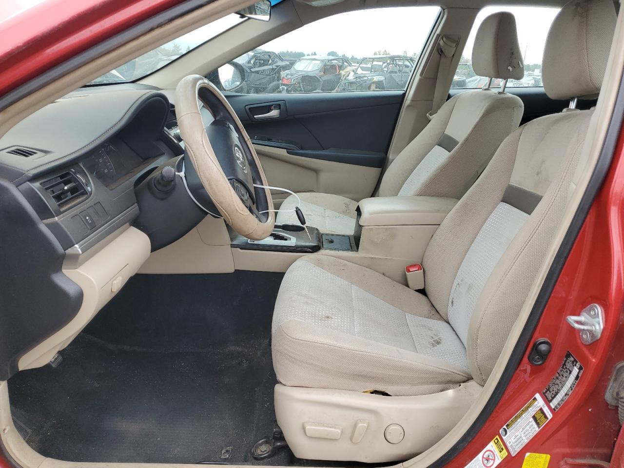 2012 TOYOTA CAMRY RED - Image 7