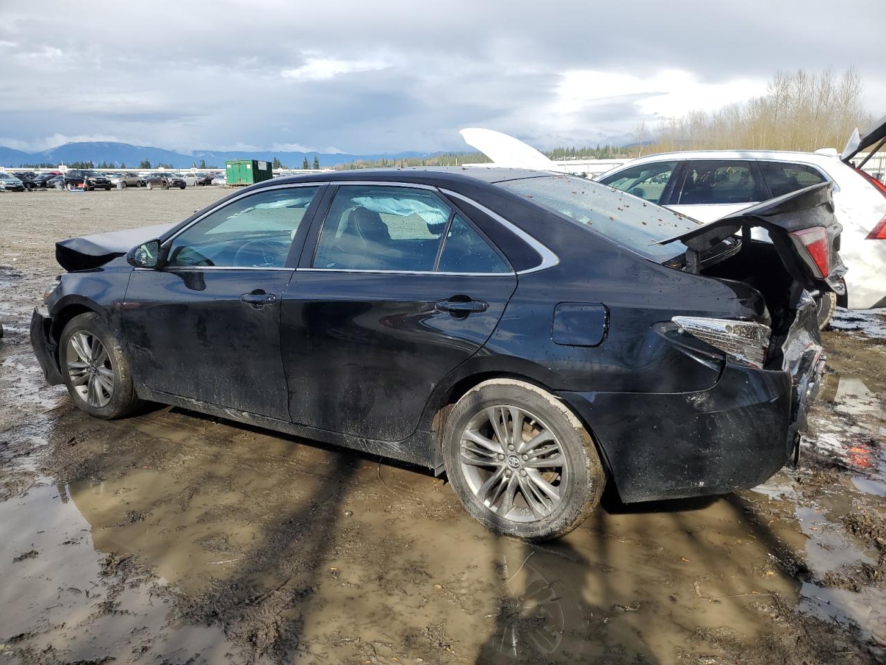 2015 TOYOTA CAMRY BLACK - Image 2