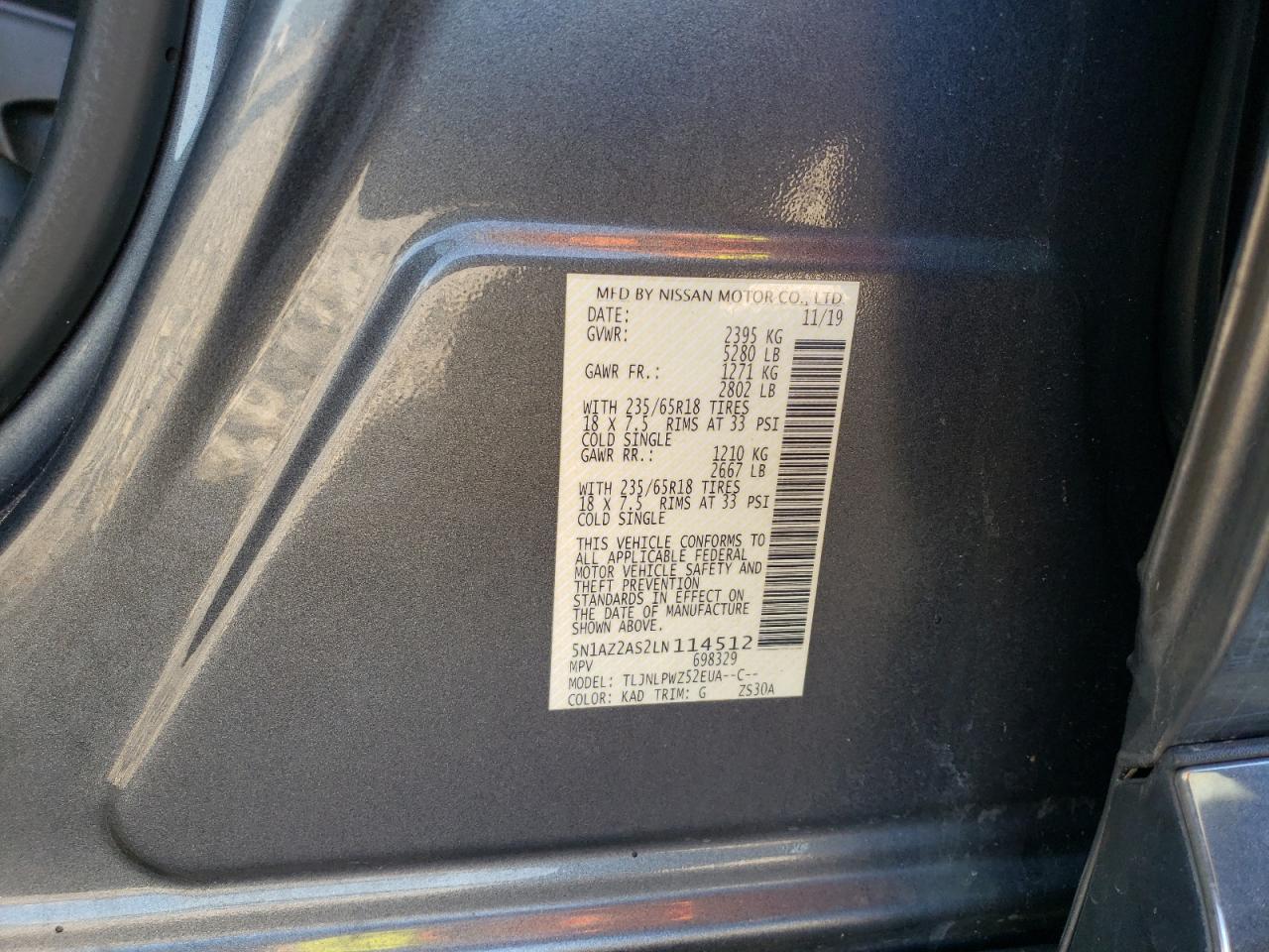2020 NISSAN MURANO - Image 14
