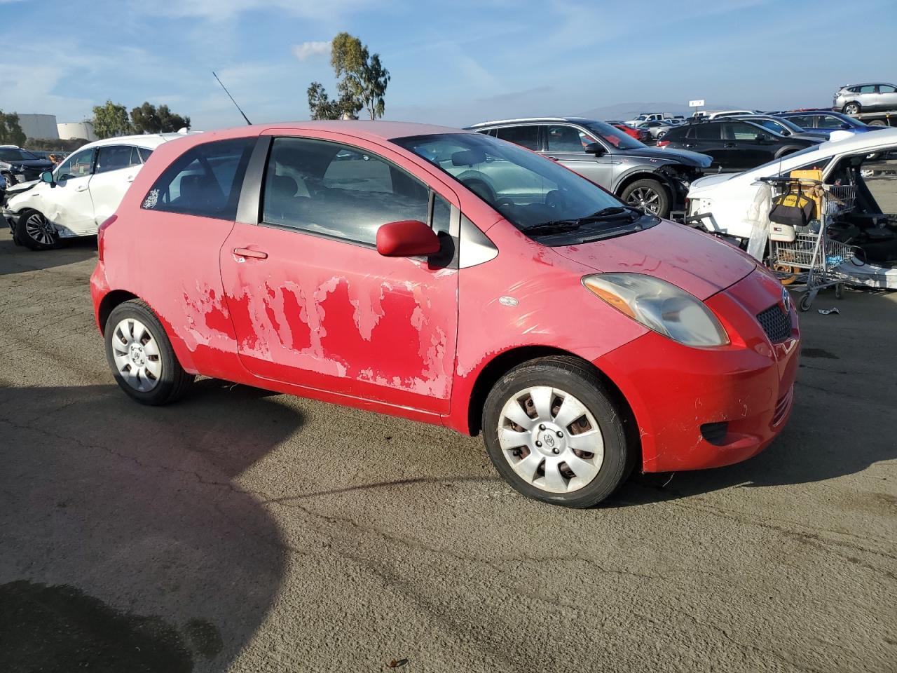 2007 TOYOTA YARIS RED - Image 4