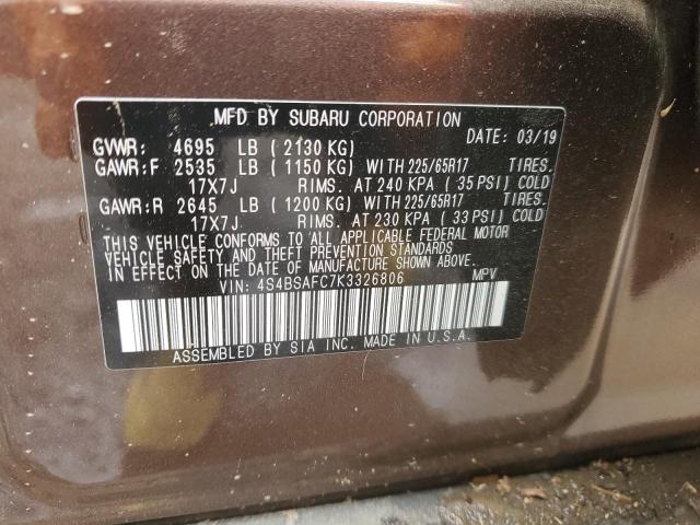 2019 Subaru OUTBACK - Image 13