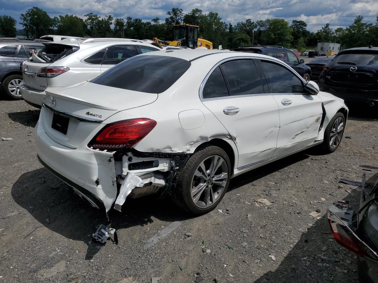 2019 MERCEDES-BENZ C-CLASS WHITE - Image 3
