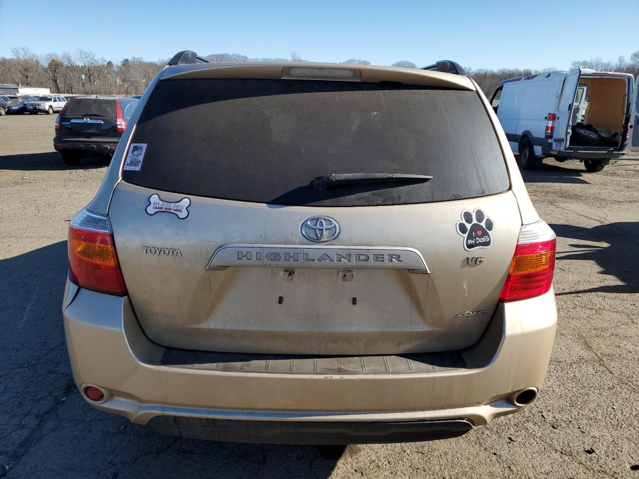 2008 TOYOTA HIGHLANDER GOLD - Image 6