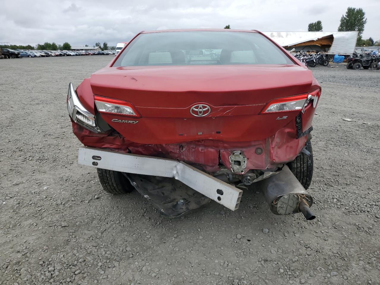 2012 TOYOTA CAMRY RED - Image 6