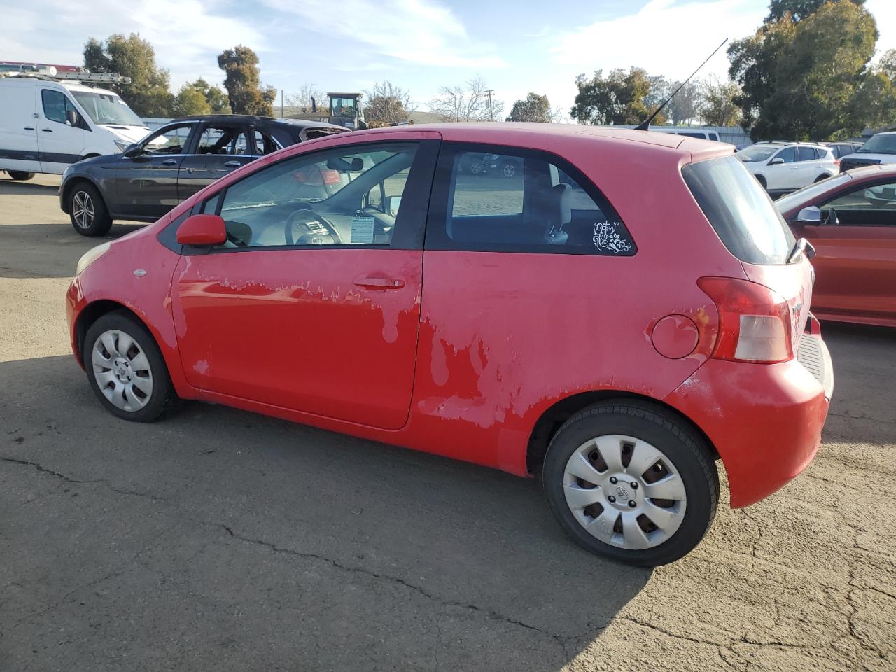 2007 TOYOTA YARIS RED - Image 2