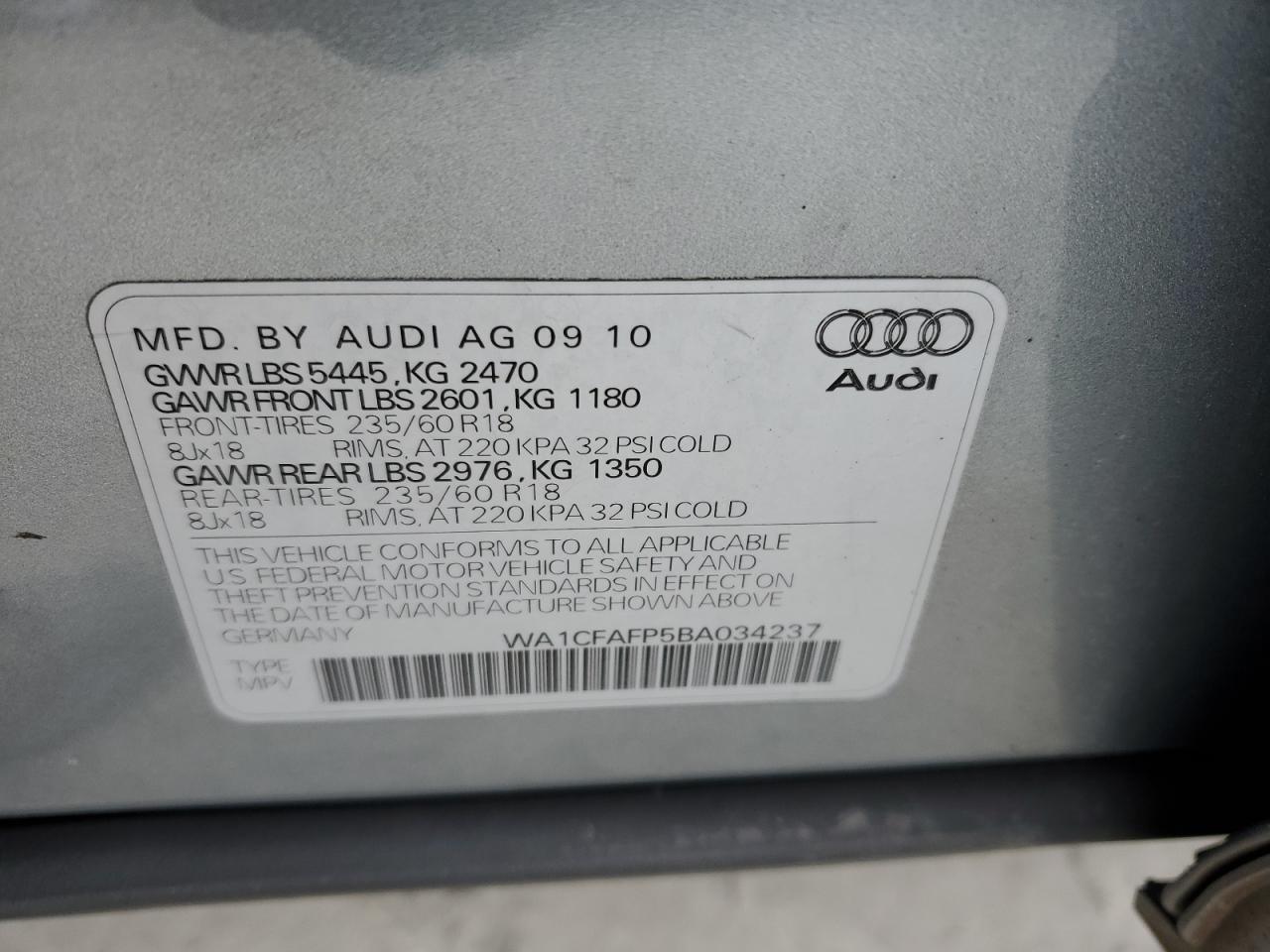 2011 AUDI Q5 - Image 13