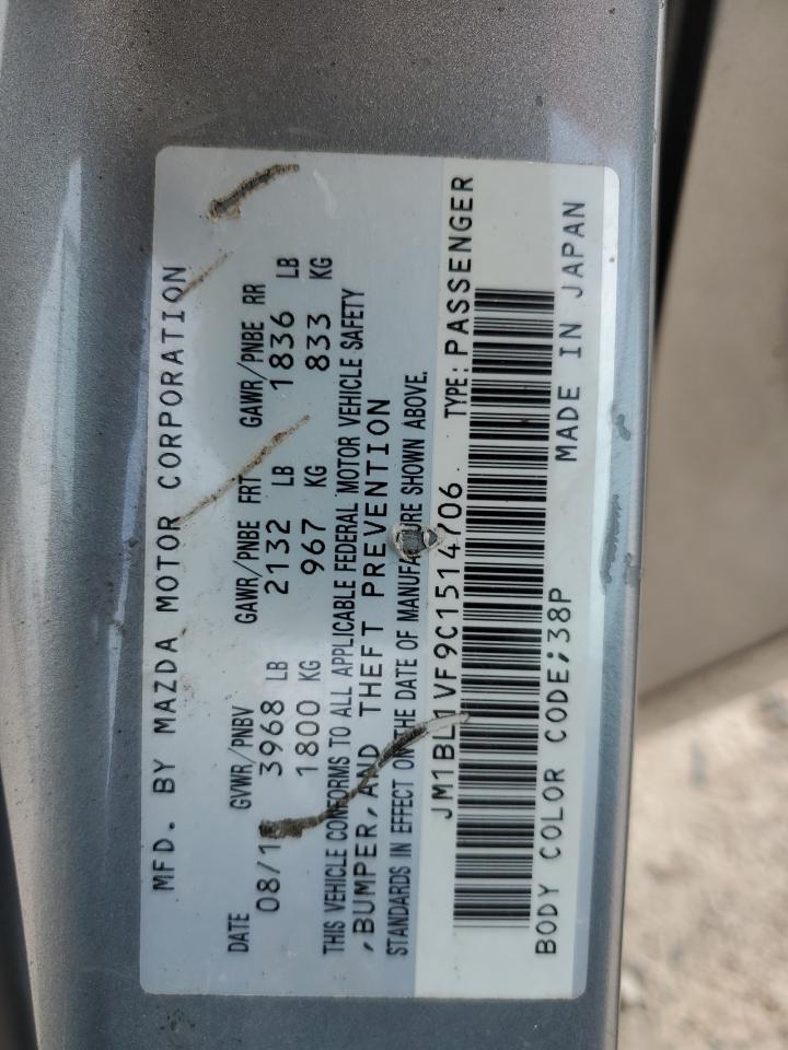 2012 MAZDA 3 SILVER - Image 13