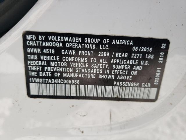 2017 Volkswagen PASSAT - Image 12