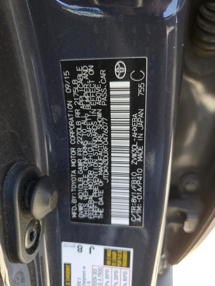 2015 TOYOTA PRIUS CHARCOAL - Image 13