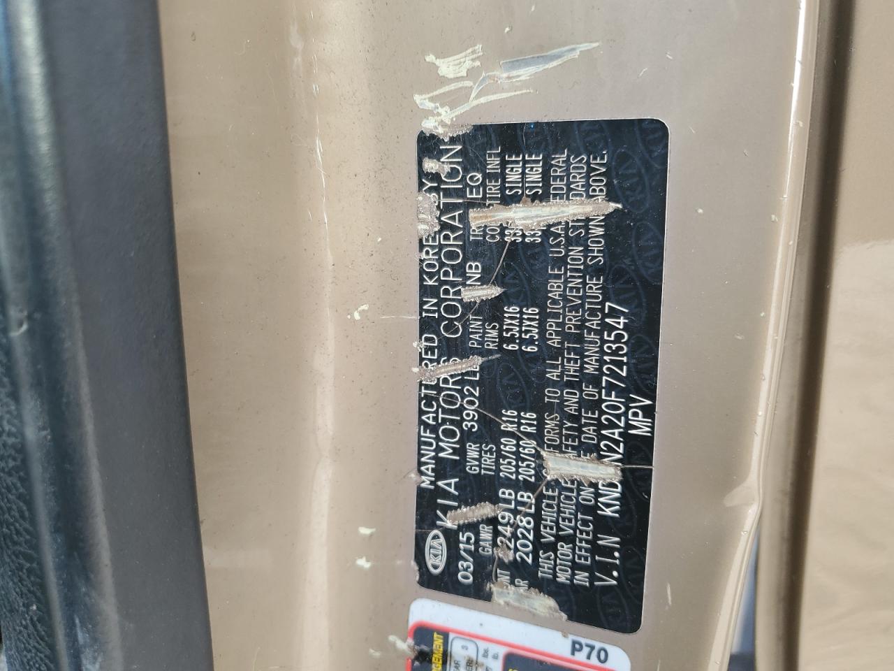 2015 KIA SOUL BROWN - Image 12