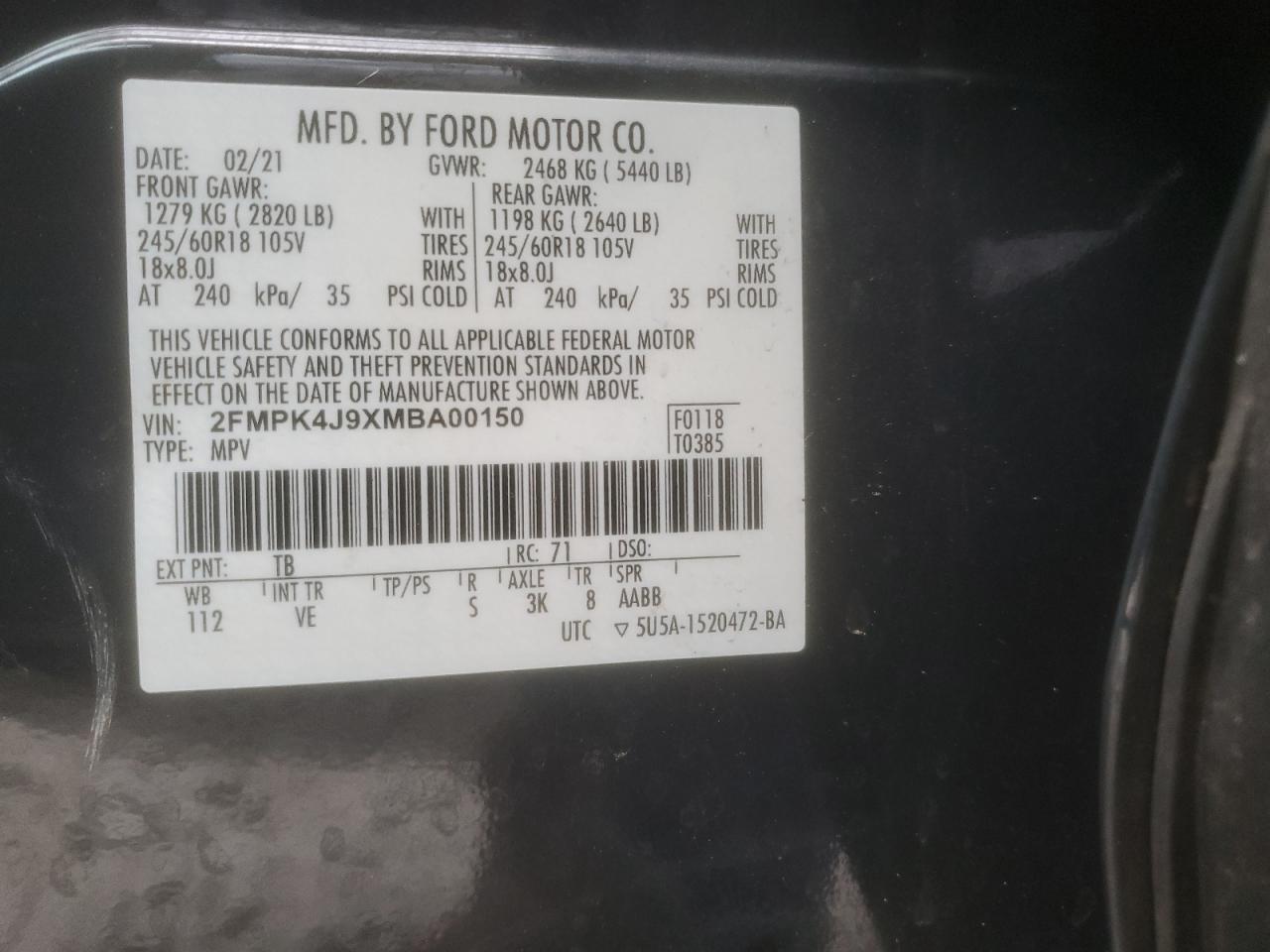 2021 FORD EDGE - Image 13