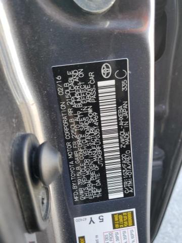 2016 TOYOTA PRIUS GRAY - Image 12