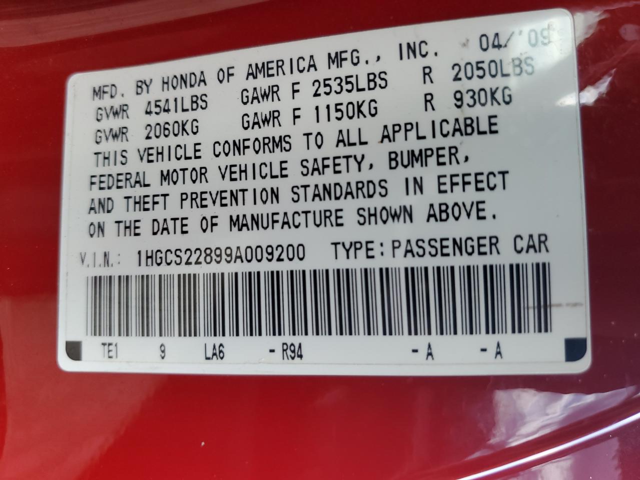 2009 Honda Accord - Image 13
