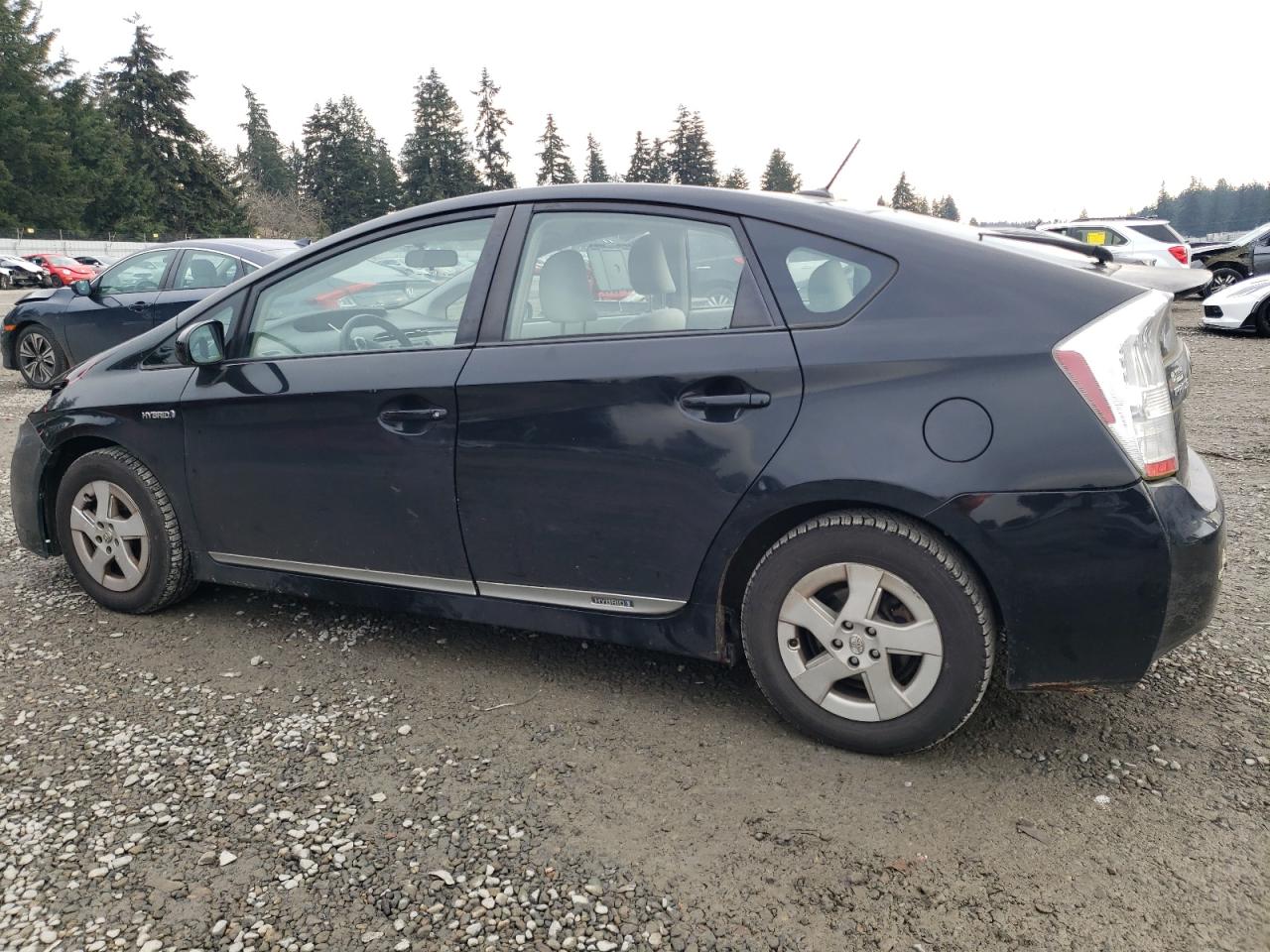 2011 TOYOTA PRIUS BLACK - Image 2