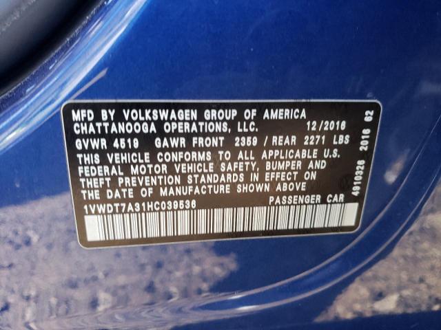 2017 Volkswagen PASSAT - Image 13
