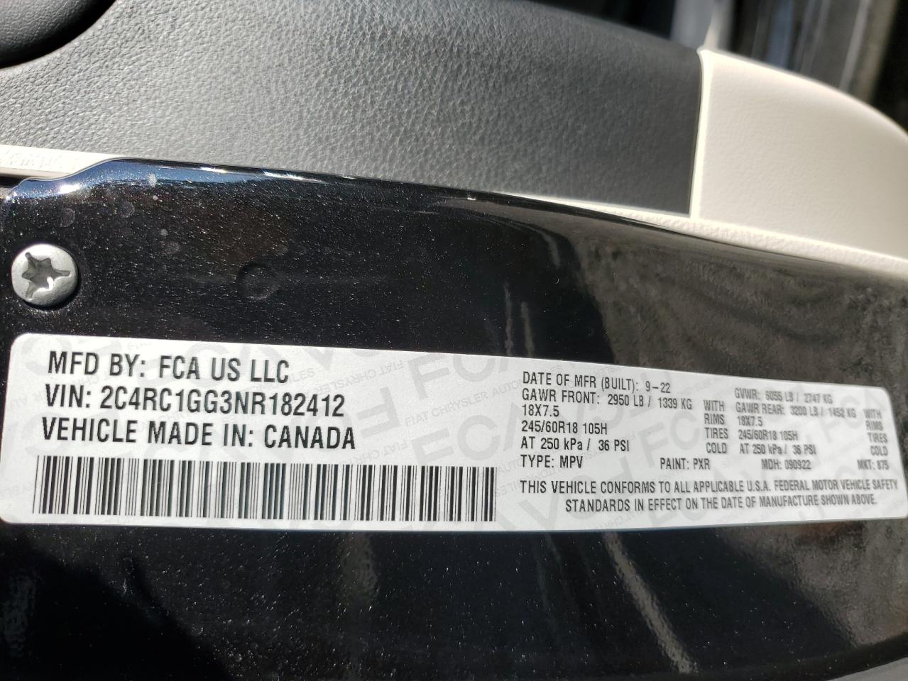 2022 CHRYSLER PACIFICA - Image 13