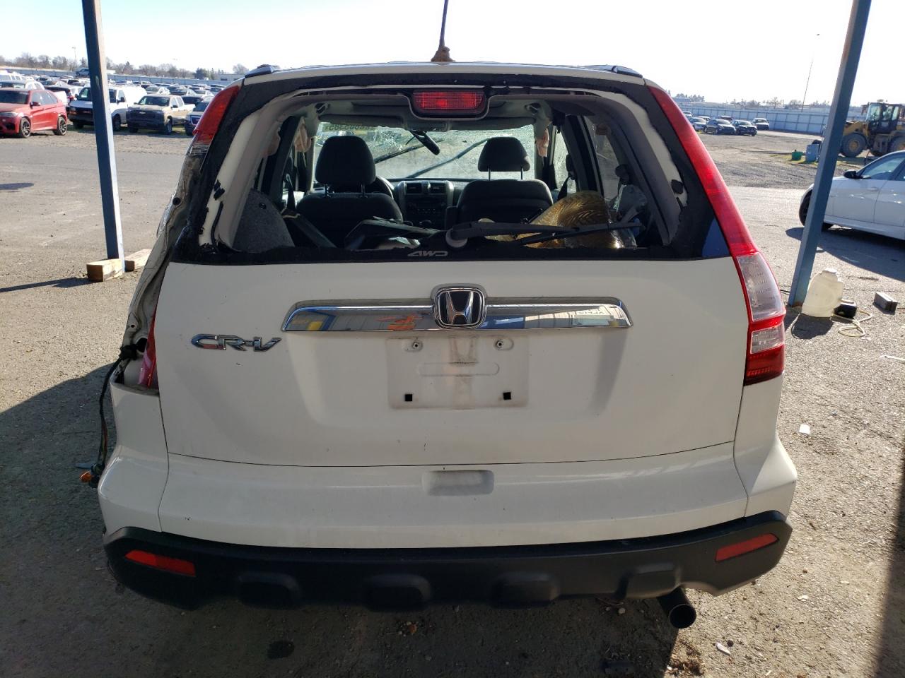 2007 HONDA CRV WHITE - Image 6
