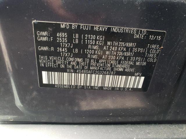 2016 Subaru OUTBACK 2016 - Image 12