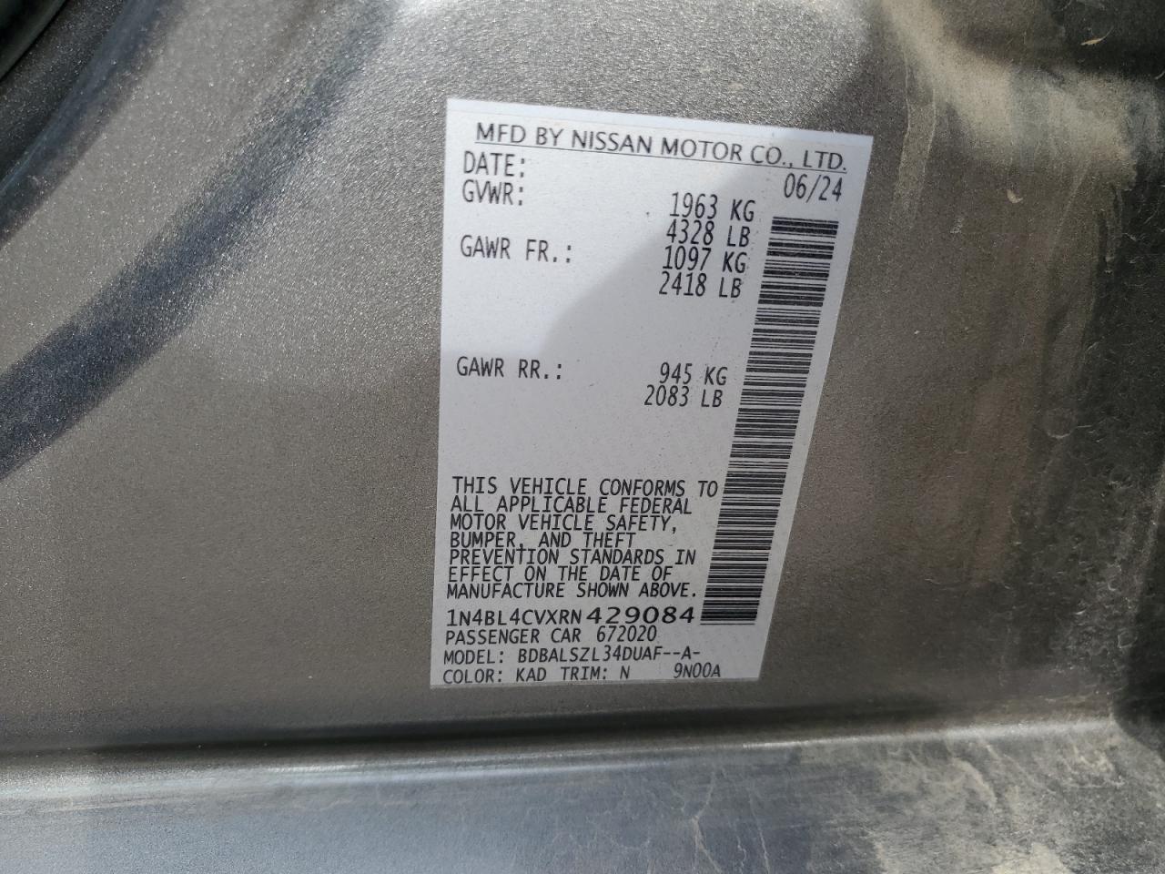 2024 Nissan Altima SR - Image 12