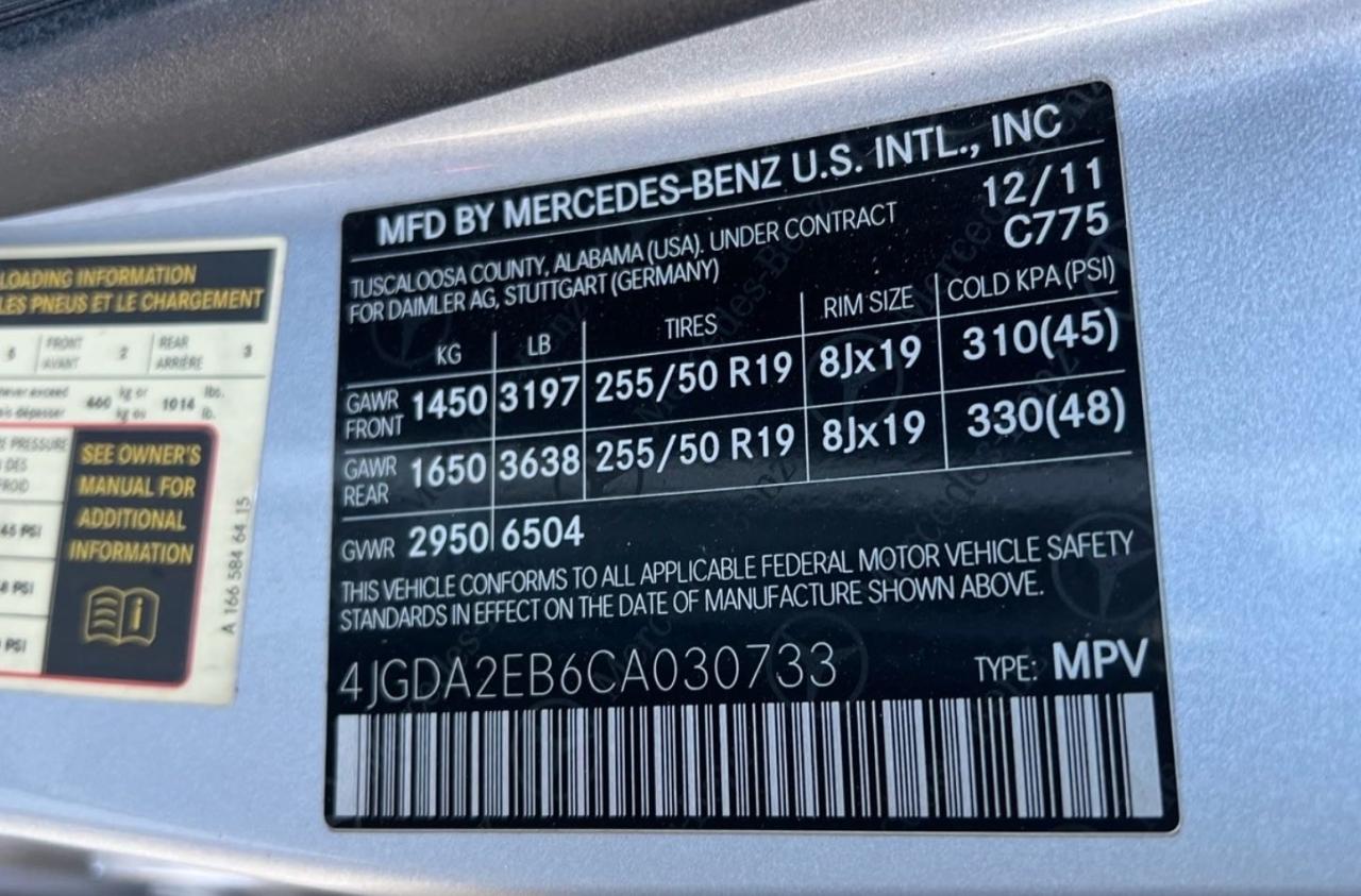 2012 MERCEDES-BENZ M-CLASS - Image 10